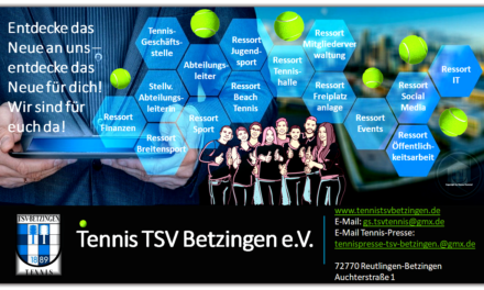 Wir sind für euch da – Tennis TSV Betzingen e.V.