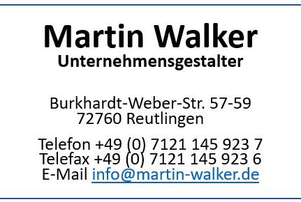 Martin Walker Sponsor