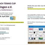 1. Betzi Beach Tennis Cup am 27./28. April 2024 in Reutlingen-Betzingen