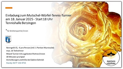 Mutschel-Würfel-Turnier am 18.1.2025