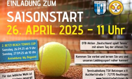 Saisonstart 26. April 2025