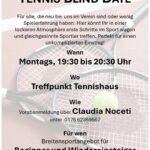 Unsere Tennis Blind Dates starten wieder!